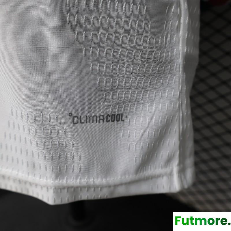 Player Version 26/27 Real Madrid White with Burgundy Stripe Long Sleeve Home Jersey