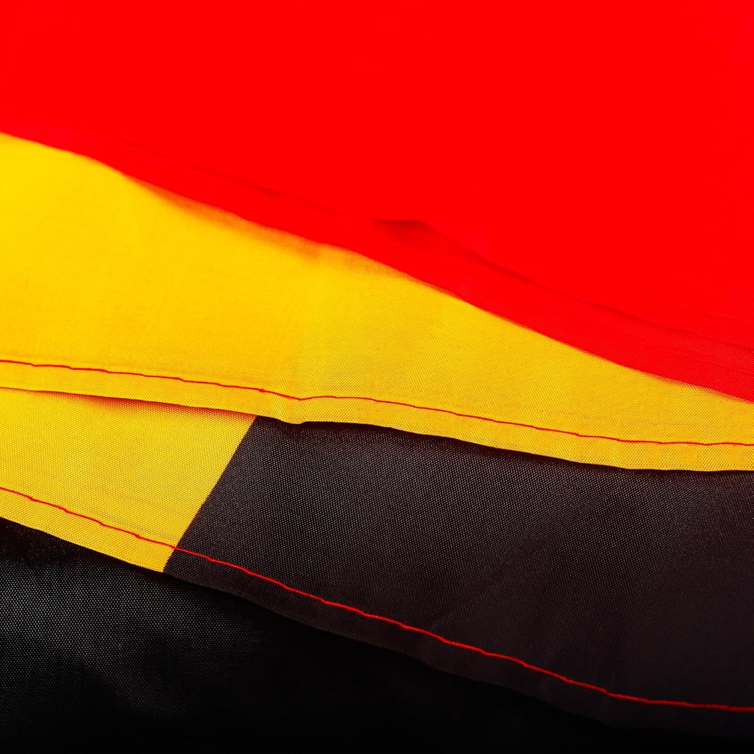 5X3Ft Large Belgium Flag for Decorations, Big Belgium Flag Double Side with Brass Eyelets for Celebration Parade Bar Garden Outdoor Party Decorations