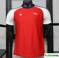 Player Version 2026 Arsenal X adidas Originals Red with White Raglan Sleeve Home Jersey