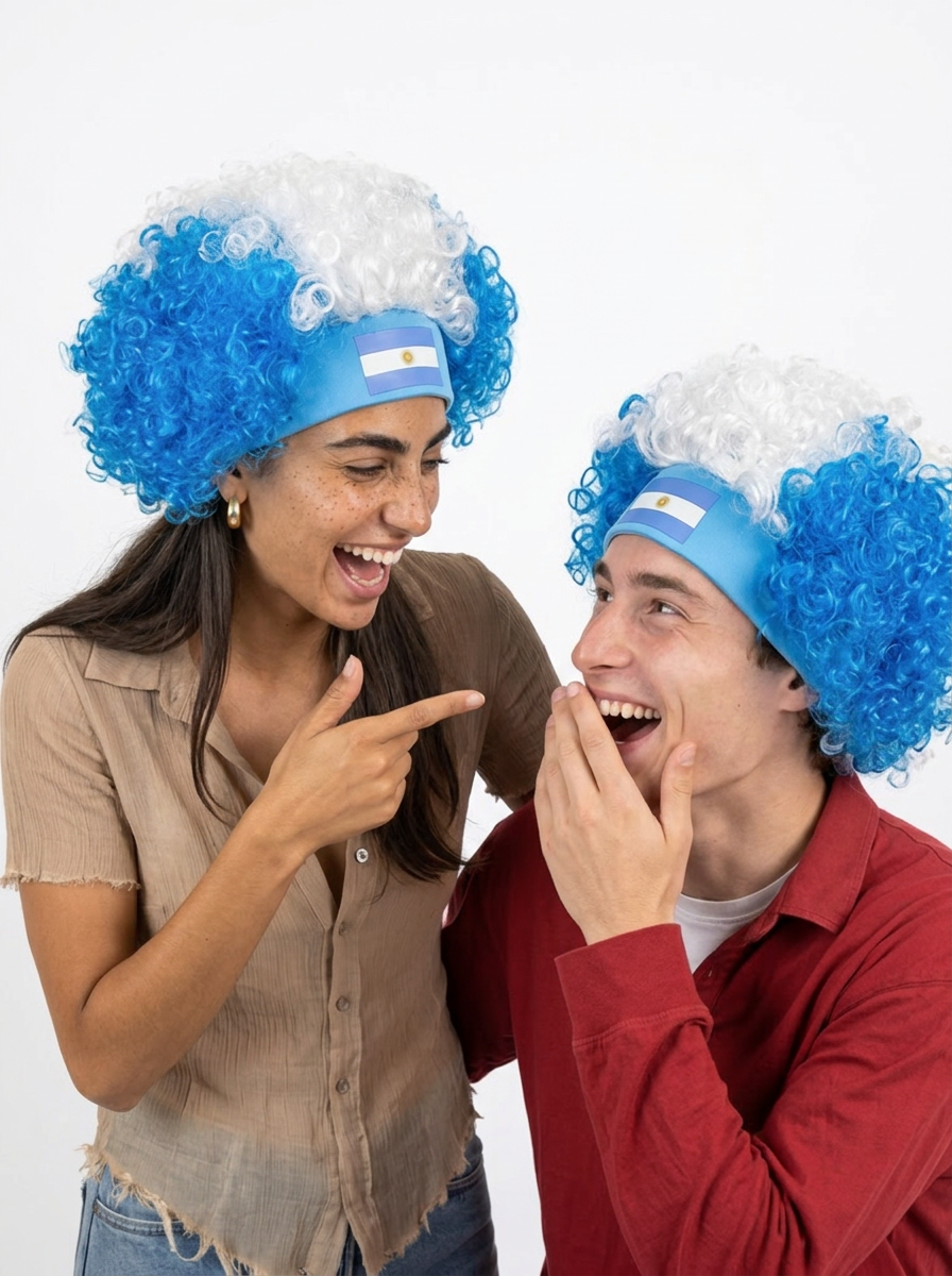 Argentina Supporter Wig